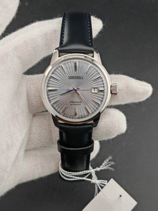 Reloj Seiko Presage Automático Plata Negro