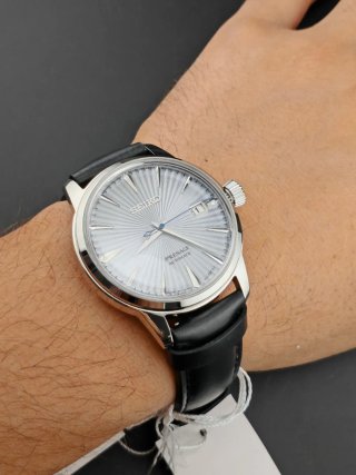 Reloj Seiko Presage Automático Plata Negro