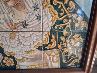Cuadro Azulejos Virgen Macarena Grande