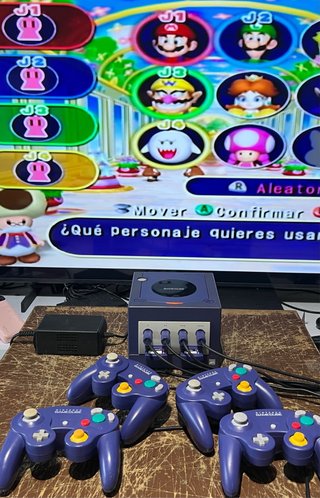 Nintendo GameCube Indigo + 4 mandos + Cableado +