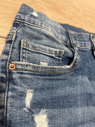 Zara Vaqueros Cortos Rotos