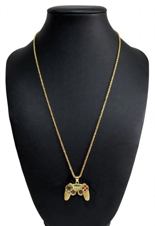 Colgante Mando Gamer Oro Multicolor