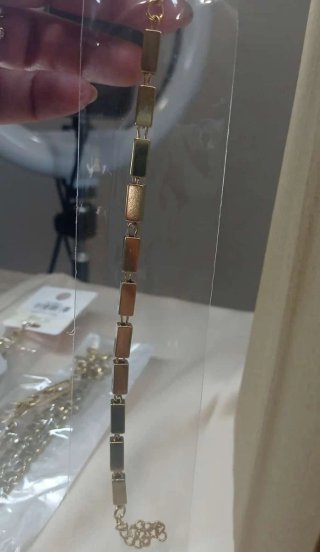 Pulsera Rectangular Dorada