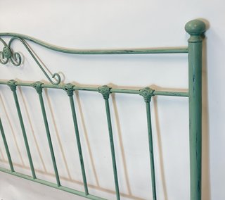 Cabecero de Hierro Forjado Verde