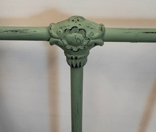 Cabecero de Hierro Forjado Verde