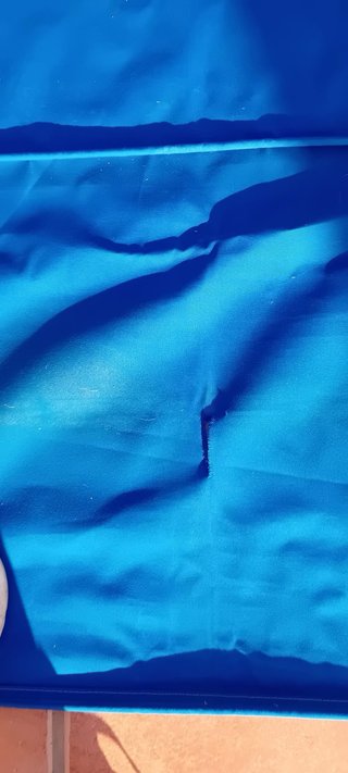 Lona de toldo palillero azul