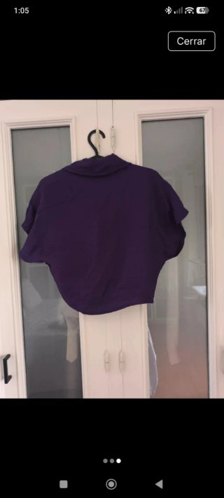 Blusa Zara Morada de viscosa