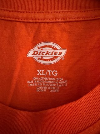 Camiseta Dickies Naranja Manga Larga