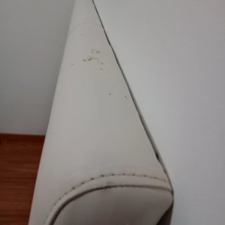 Cabecero polipiel blanco