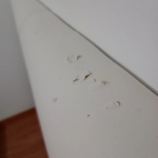 Cabecero polipiel blanco