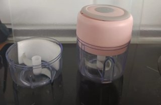 Picadora Mini Eléctrica Rosa