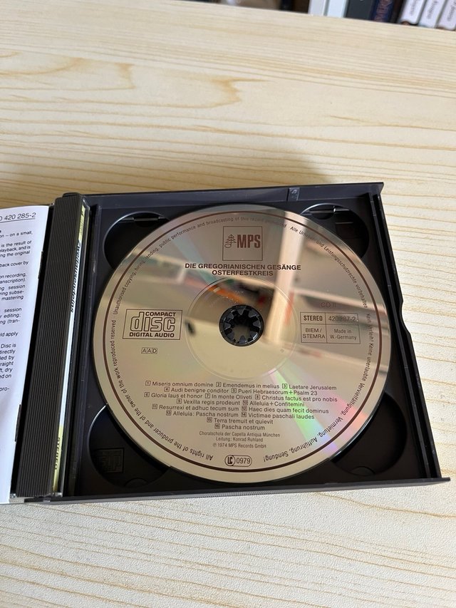 Canto Gregoriano Capella Antiqua München 4 CD