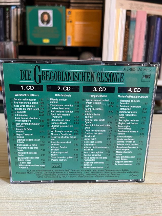 Canto Gregoriano Capella Antiqua München 4 CD