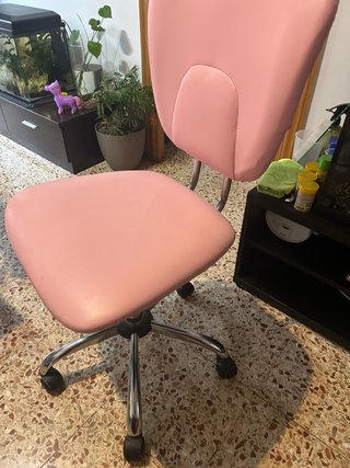 Silla de escritorio rosa