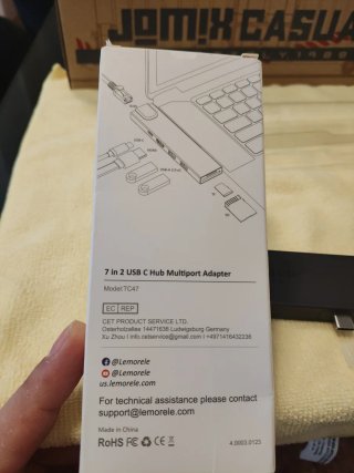 Adaptador USB-C Lemorele 7 en 1
