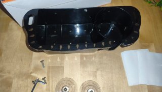 Organizador de barco con portavasos