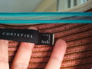 Jersey Cortefiel rayas lurex manga francesa L