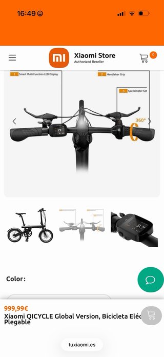 Bici Eléctrica Xiaomi Plegable nueva