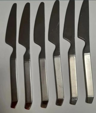Lote 35 cubiertos cuchillo y tenedor Mariscal