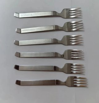 Lote 35 cubiertos cuchillo y tenedor Mariscal