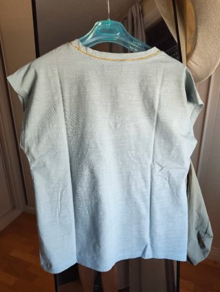 Camiseta Milano sin mangas verde talla L