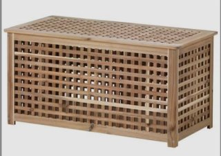 Baúl de madera Ikea
