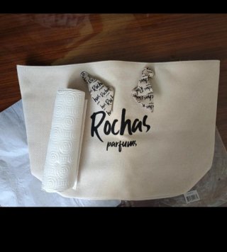 Bolso de playa Rochas crema