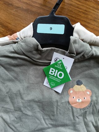 2 Camisetas Bebé Cuello Cisne Manga Larga