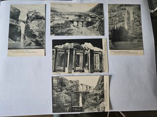 84 Postales Construcción Pantano 1900