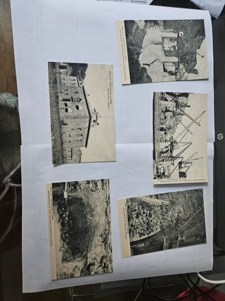 84 Postales Construcción Pantano 1900
