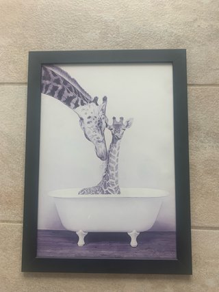 Cuadro Jirafas Baño