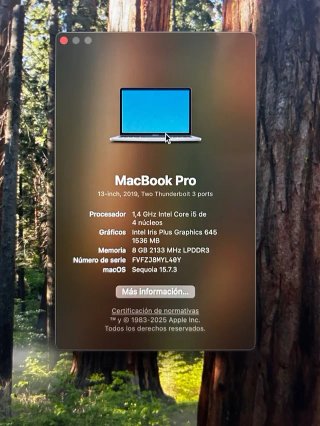 MacBook Pro 13” 2019 Touch Bar