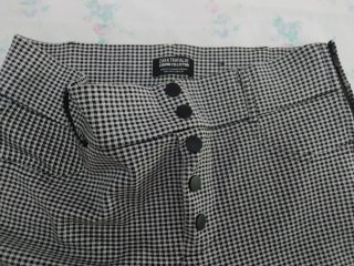 Pantalón Zara cuadros blanco y negro