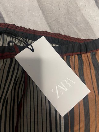 Pantalón Pijama Rayas Zara Talla Única
