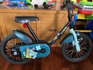 Bicicleta Infantil B-Twin Mini Monsters 500 Negra