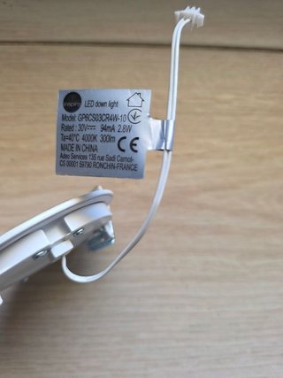 Foco led fino, empotrable, luz