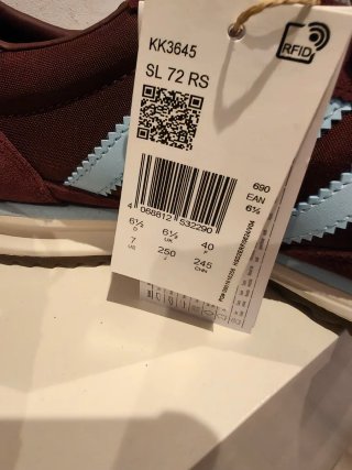 Zapatillas Adidas SL 72 Talla 40 burdeos