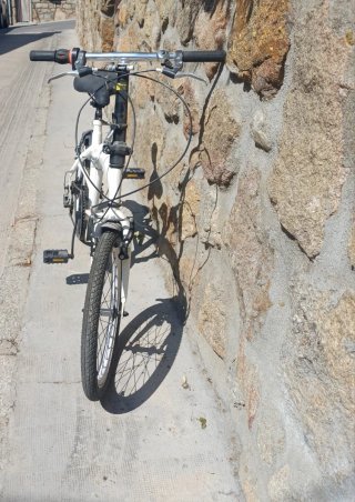 Bicicleta Plegable Blanca