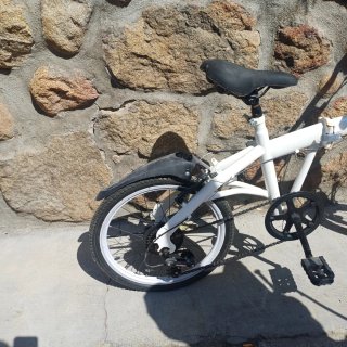 Bicicleta Plegable Blanca