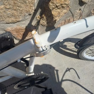 Bicicleta Plegable Blanca
