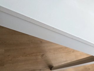 VENDO MESA DE COMEDOR EXTENSIBLE, COLOR BLANCO
