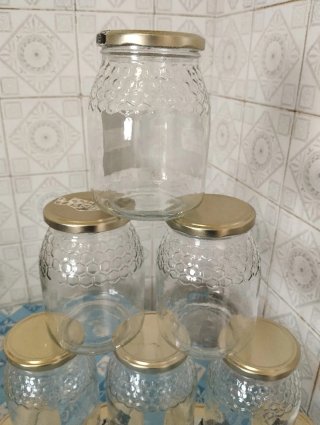 15 tarros de cristal con tapa metálica