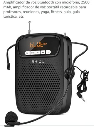 Amplificador Voz Portátil SHIDU Bluetooth
