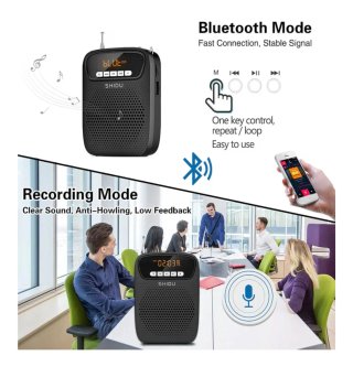 Amplificador Voz Portátil SHIDU Bluetooth