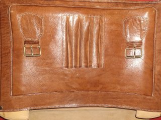 Maletín cuero vintage hombre para oficina/clase