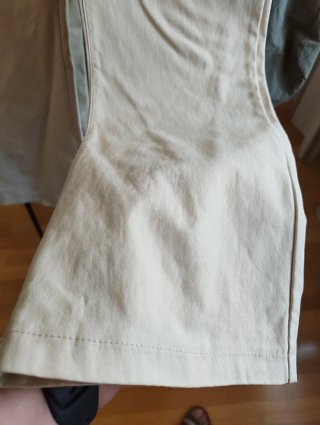Pantalón encerado Springfield Talla 42 Beige