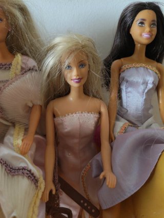 Lote Barbies y Caballos.