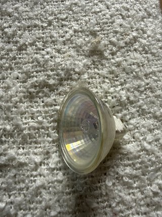 7 Aros Plata Halógenos + bombillas + casquillos