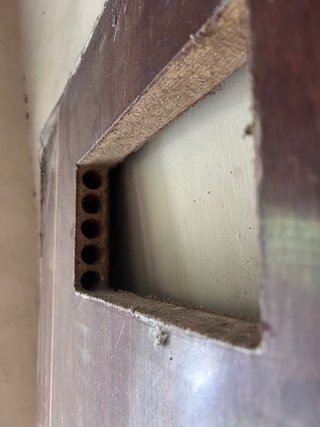 Puerta aglomerado macizo interior
