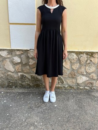 Vestido El Ganso negro midi